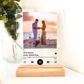 Custom Music Spotify Plaque with Wooden Stand